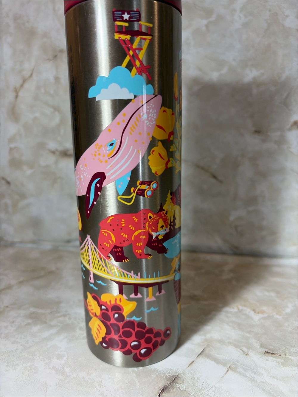 Starbucks Discovery Series California Stainless Steel Tumbler 16oz Travel Mug - Picture 3 of 6